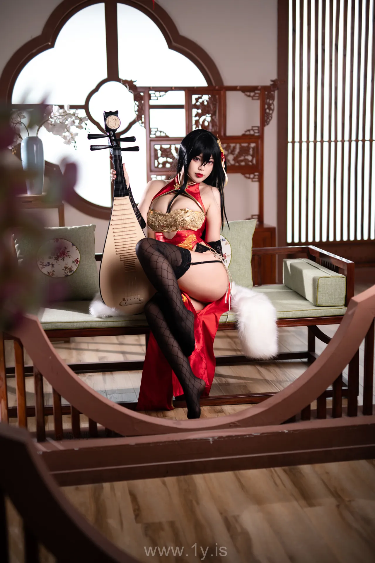 Coser@白烨 NO.013 Fancy Asian Cutie 大凤旗袍新年限定